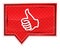 Thumbs up icon misty rose pink banner button