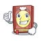 Thumbs up recipe book isolated in the cartoon