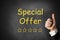 Thumbs up special offer chalkboard