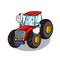 Thumbs up tractor character cartoon style