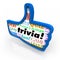 Thumbs Up Trivia Game Winner Feedback Share Social Network