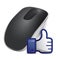 Thumbs up Wireless computer mouse