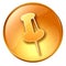 thumbtack icon yellow