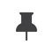 Thumbtack simple icon