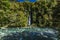 Thunder Creek Waterfall in Mt Aspiring National Park, Haast Pass, West Coast Region, South Island, New Zealand.