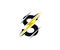 Thunder Flash S Letter Logo Icon.