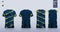 Thunder pattern t-shirt sport, Soccer jersey, football kit, basketball uniform, tank top, and running singlet mockup.