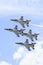 Thunderbird Jets in Vertical Picture