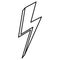 Thunderbolt energy power icon