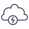 Thunderbolt  Isolated Isolated Vector Icon easily editable easily editable