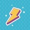 Thunderbolt stars patch fashion badge sticker decoration icon