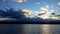 Thunderclouds of an approaching storm at Mississippi Lake Ontario