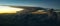 Thunderclouds close to sunrise over the Atlantic Ocean