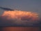 Thunderhead over the Atlantic Ocean.