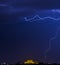 Thunderstorm above the Palace of Parliament