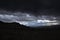 Thunderstorm approaching in the valley of Cappadocia.