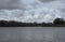 Thunderstorm on the banks of the tortuguero river in costa rica