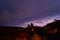 Thunderstorm with bright lightnings next to gerolstein, Germany