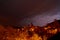 Thunderstorm with bright lightnings next to gerolstein, Germany