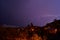 Thunderstorm with bright lightnings next to gerolstein, Germany