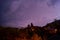 Thunderstorm with bright lightnings next to gerolstein, Germany