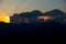 Thunderstorm clouds over sierra de las nieves