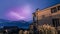 Thunderstorm in the night: Lightning on the sky, neighbourhood, Italy