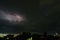 A thunderstorm in the night sky is a majestic and breathtaking sight of nature.