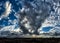 Thunderstorm rolling in over the Atlantic Ocean.