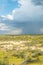 Thunderstorm unusual cloud over the Kyzylkum desert