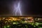 Thunderstorm in Yekaterinburg city downtown at summer night