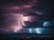 Thunderstruck Majesty: A Canvas of Full-Color Lightning in the Dark