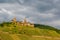 Thurant Castle and vineyards above Moselle river near Alken, Germany.