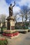 Thurso town center - memorial monument, northern Scotland