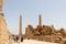 Thutmose I Obelisk and Queen Hatshepsut Obelisk in Amun Temple, Karnak, Luxor, Egypt