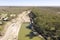 Thw Darling river at Bourke in drought conditions,