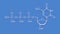 Thymidine triphosphate TTP nucleotide molecule. DNA building block. Skeletal formula.