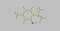 Thymol molecular structure isolated on grey
