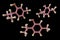 Thymol molecule, 3D illustration