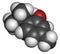 Thymol oil of thyme molecule. Present in kitchen herb Thymus vulgaris. Has antiseptic and preservative properties.