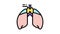 thymus endocrinology color icon animation