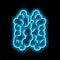 thymus of immune system neon glow icon illustration