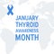 Thyroid awareness month vector concept