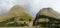 Tian Shan mountains green valley panorama