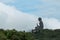 Tian Tan Buddha - Big Budda with blue sky and white clouds