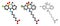 Tianeptine antidepressant drug molecule