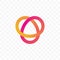 Tiangle infinity circles vector line icon
