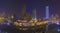 Tianjin city night china fog