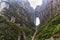 Tianmen cave in tianmen national park