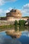 Tiber River and Castel Sant Angelo in Rome, Italy